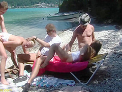 real public german beach orgy