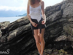 Rough Sex With Hot Step Sister Public Outdoor Blowjob And Creampie