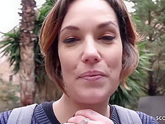 German Scout - Short Hair Big Clit Tattoo Milf Silvia Ta