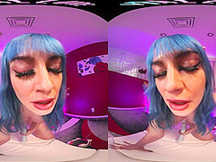 Your big titty girlfriend makes you a private video in VR
