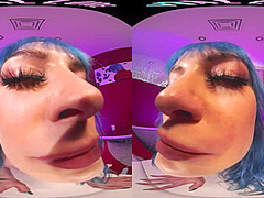 Your big titty girlfriend makes you a private video in VR