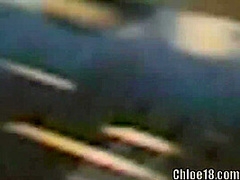 Skater teen masturbates on a bench