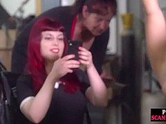 Useless busty babe ***publicly banged and whipped