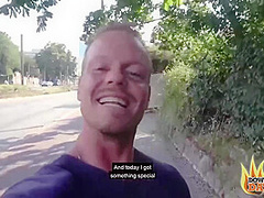 Naughty, Amateur Brunette, Mina Gave A Blowjob To A Horny