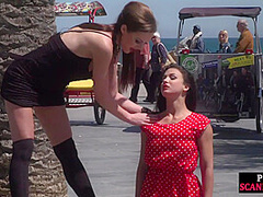 Busty babe full naked outdoor in public bcs mistress demands