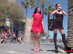 Busty babe full naked outdoor in public bcs mistress demands