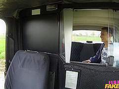 Large-breasted Czech Driver Gets