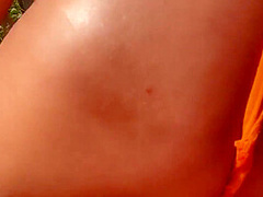 Fit Hot Girl Sex Outdoors Reverse Cowgirl Riding Part1