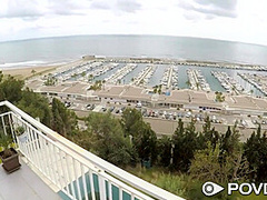 Cute Blonde Sucking That Cock Hard