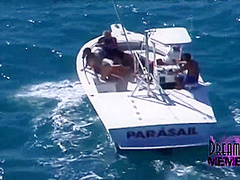 Parasailing With Three Hot Spring Breakers