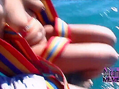 Parasailing With Three Hot Spring Breakers