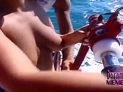 Parasailing With Three Hot Spring Breakers