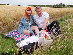 Mature Guy Fucks His Wife In A Wheat Field