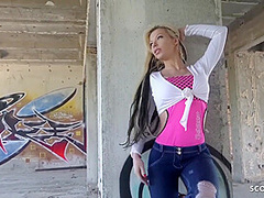 German Scout - Best Body Seduce To Outdoor Fuck For Mone