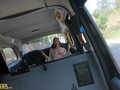 Latina Touches Herself On Taxi Backseat Before Screwing Under The Sun