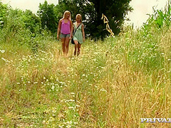 Wild Fucking In The Woods With Teen Lesbians - Bella B, Cayla Lyon And Cayla Lyons