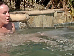 Veronica Snow In Pool Striptease