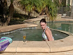 Veronica Snow In Pool Striptease