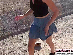 Outdoor fuck with cute blonde Lexie Fux