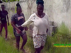 Iron Condemn Guy Fuck Two Sisters Inside Their Compound, Outdoor. 10 Min