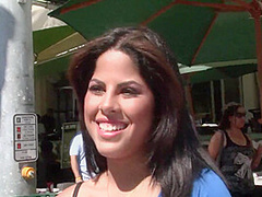 Cute Latina Babe Jasmine Gets Picked Up At Miami Beach By Her First Bbc