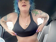 Playing And Desperation Pee On Road Trip!