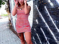 German Scout In First Time Anal For Redhead Bella At Publ