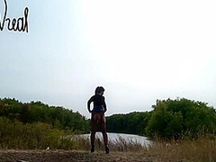 Striptease From Hot Milf By The Lake