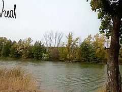 Striptease From Hot Milf By The Lake
