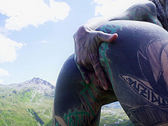 Anuskatzz Gets Outdoor Anal Fuck In Mountains