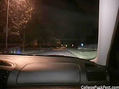 College sluts ride dicks as others watch