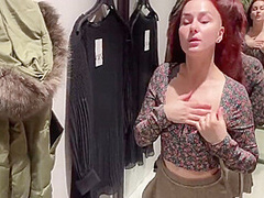 Young Redhead Wife Gives Blowjob In