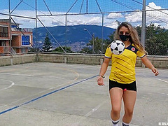 I Was Dared To Play Football With My Lovense Lush On, Watch How I Squirt On My Pants!