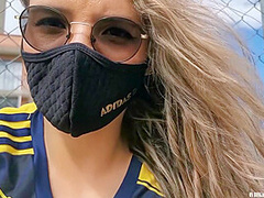 I Was Dared To Play Football With My Lovense Lush On, Watch How I Squirt On My Pants!