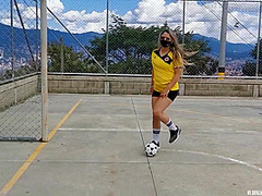 I Was Dared To Play Football With My Lovense Lush On, Watch How I Squirt On My Pants!