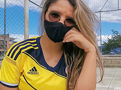 I Was Dared To Play Football With My Lovense Lush On, Watch How I Squirt On My Pants!