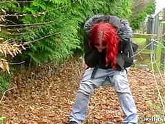 Lassie Pissing And Masturbating In Public