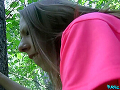 Long Haired Babe Made Love Outside 2