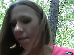 Long Haired Babe Made Love Outside 2