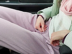 Real Forest Walking With Remote Toy In Panties End With Handjob And Cum Fountain - Rose Blue01
