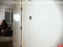 She Catches Her Sister Fucking With Stepdad And She Masturbate Spying