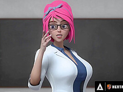 HENTAI SEX UNIVERSITY - Big Titty Hentai MILF Begs For Student's Cum In Front Of The WHOLE CLASS!