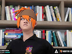 HENTAI SEX UNIVERSITY - Big Titty Hentai MILF Begs For Student's Cum In Front Of The WHOLE CLASS!