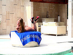 Multilayer Zentai By The Pool - Watch4Fetish