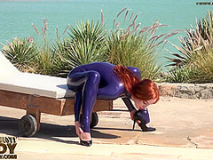 Erotic Latex Suit And High Heels - Watch4Fetish