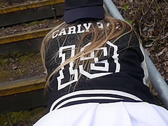 Carly Rae Summers In 100k Celebration Takes Huge Mouthful Outdoors