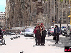 Redhead domina n lord showing their naked babe sub in public