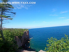 Cute Amateur Teen Does Risky Deepthroat On Park Trail Cliff Side By The Beach Pov 4k