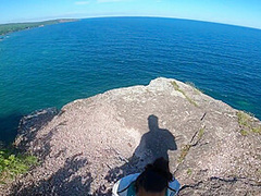 Cute Amateur Teen Does Risky Deepthroat On Park Trail Cliff Side By The Beach Pov 4k