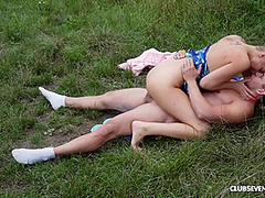 Outdoors Fuck In The Forest Having So Much Pleasure